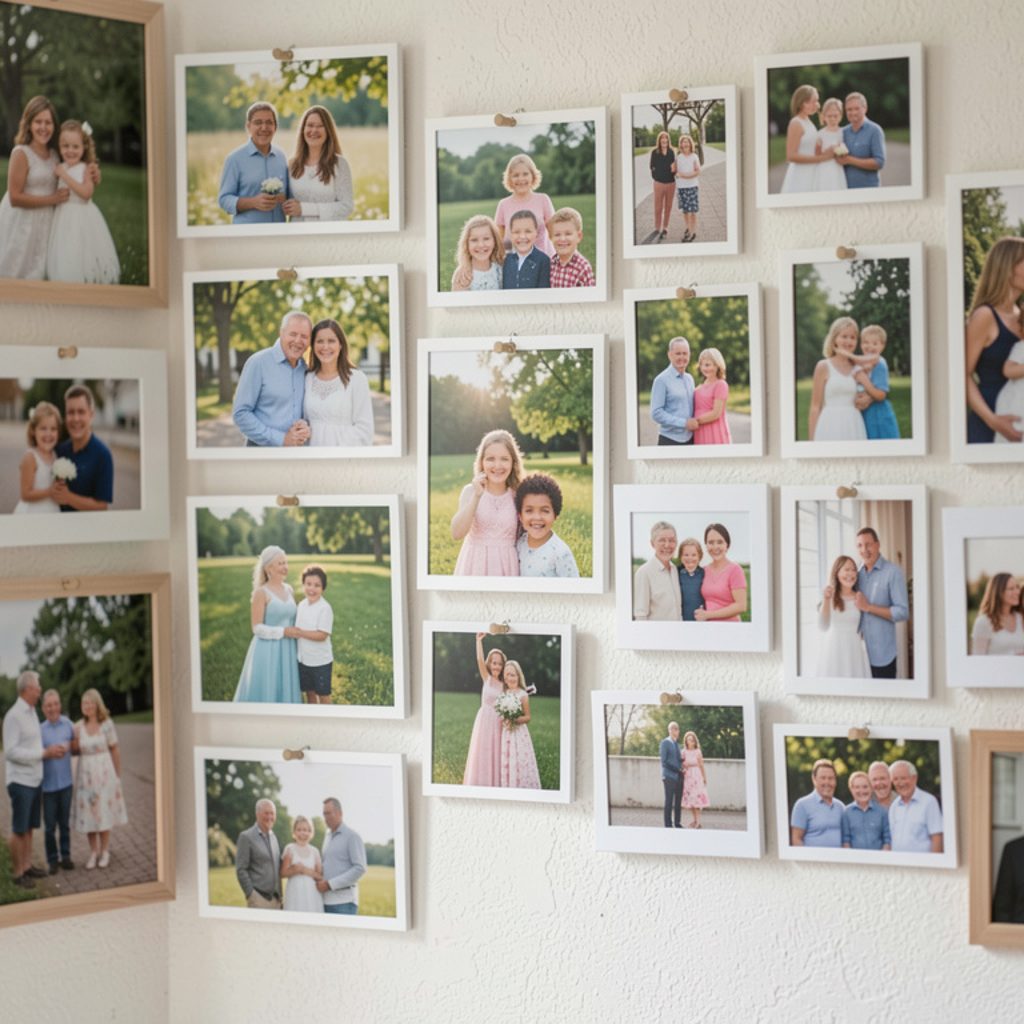 Accrocher ses photos de famille sans transformer le mur en panneau d'affichage