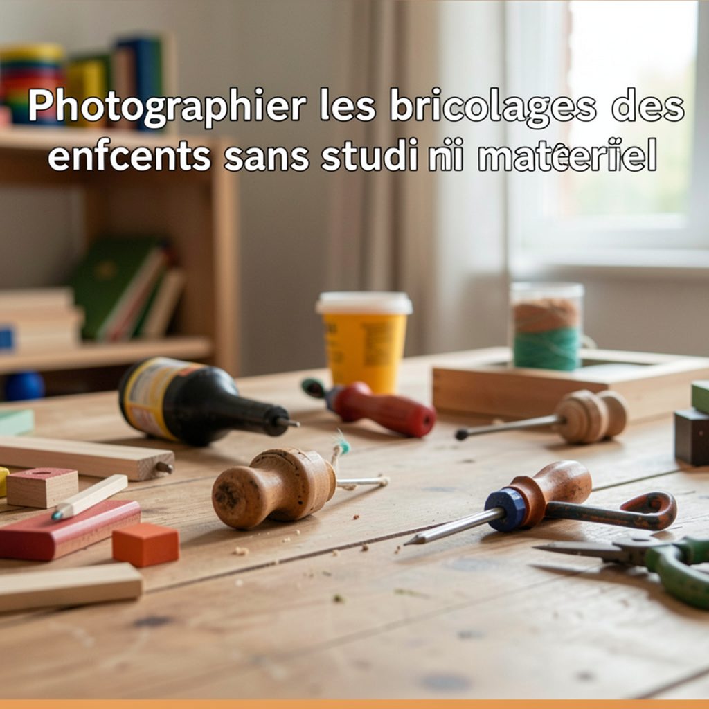 Photographier les bricolages des enfants sans studio ni matériel