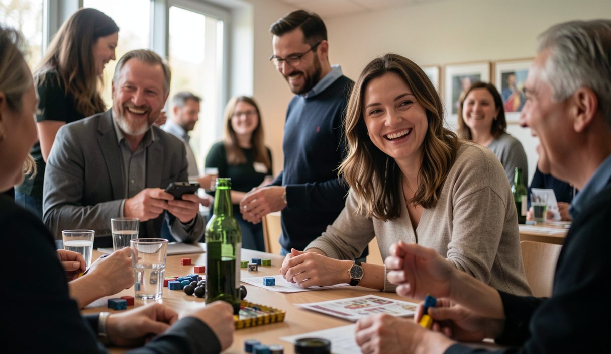 Photographier une soirée jeux entre adultes : lumière basse, gestes, sourires